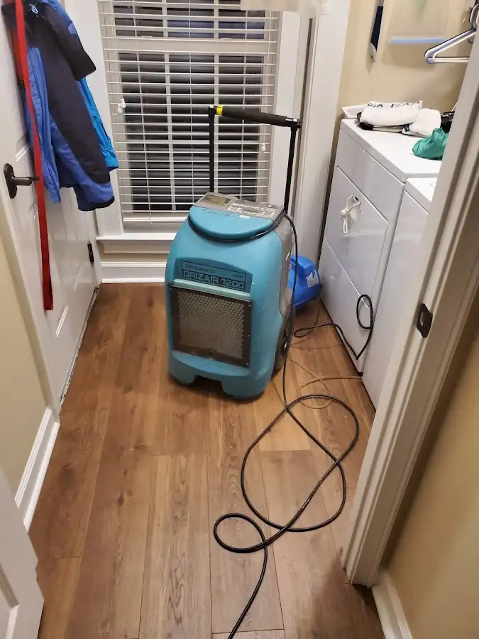 Commercial dehumidifier deployed for Flood Damage Cleanup in Albemarle